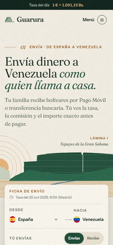 Portada de Tepuy en el móvil